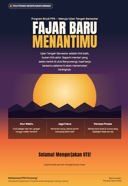 📢 Pengumuman Pelaksanaan Ujian Tengah Semester (UTS)